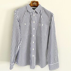 Ralph Lauren Classic Navy and White Striped Women’s Shirt